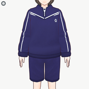 [VRoid]ハーフジップスクールジャージ