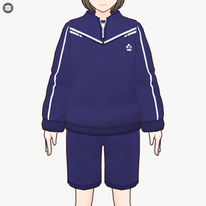 [VRoid] Half-Zip School Jersey