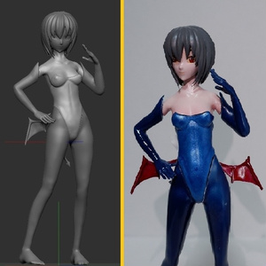 塗装練習用ガレージキット「カンタンちゃん」　STLデータ