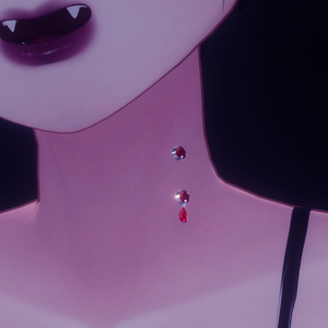 【VRChat想定】ヴァンパイアキスピアス 缩略图 4