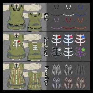 【キプフェル Kipfel専用】ベスト用ハロウィン風テクスチャ 缩略图 3