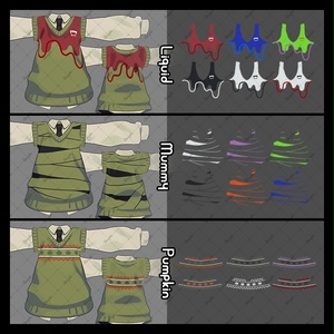 【キプフェル Kipfel専用】ベスト用ハロウィン風テクスチャ 缩略图 5