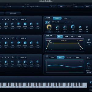 製品版 Cobalt Drift Neo Synth - VST3 / Clap/ Standalone -