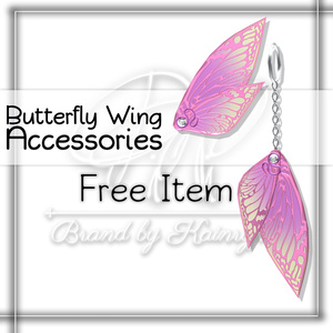 [3Dモデル]Butterfly_Wing_Accessories