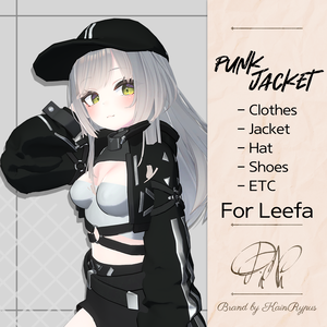 [3Dモデル]パンクジャケット(Leefa●リーファ専用)