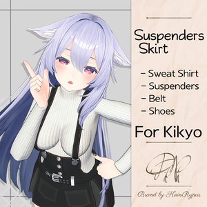 [3Dモデル]Suspenders_Skirt(Kikyo●桔梗専用)