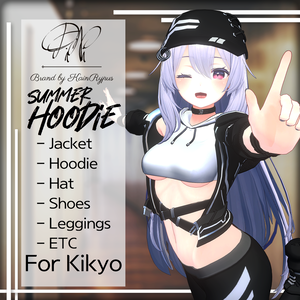 [3Dモデル]Summer_Hoodie(Kikyo●桔梗専用)