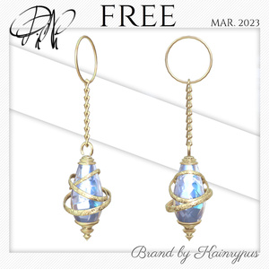 [3Dモデル]EarRing_Stone 缩略图 3