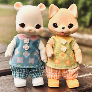 子犬わたあめちゃん ☆ お茶会ワンピース＆ドロワーズセット