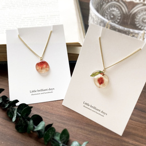Peach necklace｜白桃ネックレス