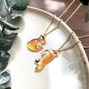 Fox necklace｜きつねネックレス〔動物シリーズ〕