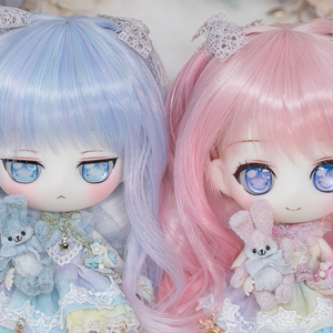 子犬わたあめ カスタム ヘッド+ボディ、カスタムウィッグ+ 子犬わたあめ カスタム ヘッド+ボディ、カスタムウィッグ+