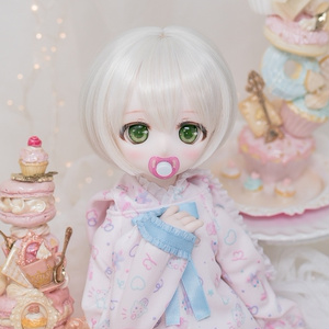 1/4ドールヘッド imomodoll MIKO カスタムヘッド セミホワイト肌＋ディーラー様製アイ - さにさにむーん - BOOTH