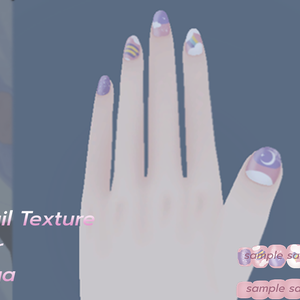 Rainbow Nail Texture for Maya