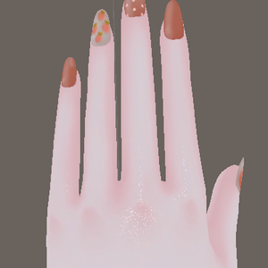 Peach Nail Texture For Maya