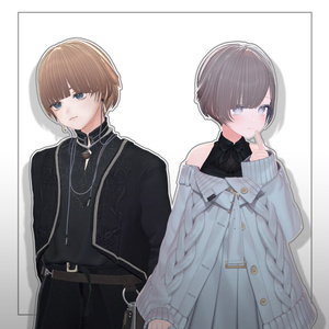 3Dヘアモデル VeilynShort【VRC Hair】 缩略图 2