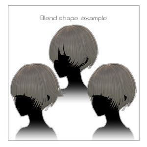 3Dヘアモデル VeilynShort【VRC Hair】 缩略图 4