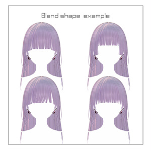 3Dヘアモデル VeilynLong【VRC Hair】 缩略图 5