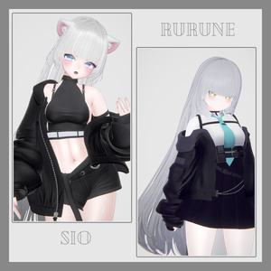3Dヘアモデル VeilynLong【VRC Hair】 缩略图 16