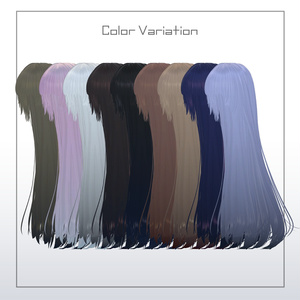 3Dヘアモデル VeilynLong【VRC Hair】 缩略图 18