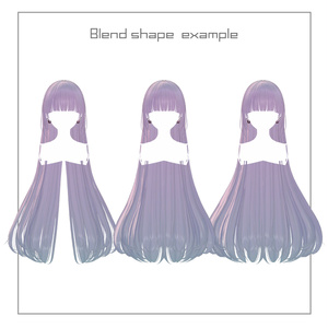 3Dヘアモデル VeilynLong【VRC Hair】 缩略图 8