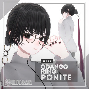 3Dヘアモデル OdangoRingPonite【VRC Hair】