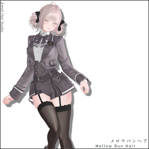 🍡[23Avatars] Mellow Bun Hair｜メロウバンヘア 缩略图 8