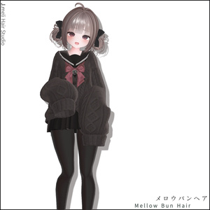 🍡[23Avatars] Mellow Bun Hair｜メロウバンヘア 缩略图 3