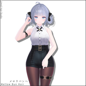 🍡[23Avatars] Mellow Bun Hair｜メロウバンヘア 缩略图 16