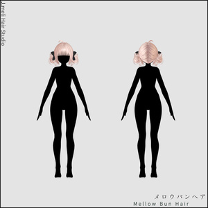 🍡[23Avatars] Mellow Bun Hair｜メロウバンヘア 缩略图 4