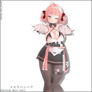 🍡[23Avatars] Mellow Bun Hair｜メロウバンヘア 缩略图 13