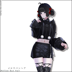 🍡[23Avatars] Mellow Bun Hair｜メロウバンヘア 缩略图 12