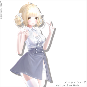 🍡[23Avatars] Mellow Bun Hair｜メロウバンヘア