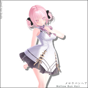 🍡[23Avatars] Mellow Bun Hair｜メロウバンヘア 缩略图 18