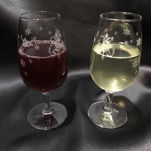 【完売】ゆきじるしイニシャルワイングラス [ 送料別 レターパックプラス ]