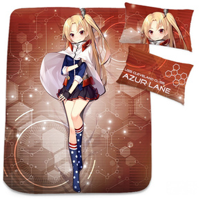 アズールレーン クリーブランド シーツ 布団カバー ブランケット 毛布 枕セット 尚萌=幽幽雪猫/Ｇrandia氷 ccz00960-1