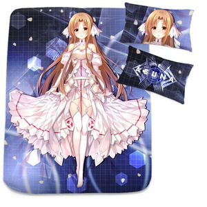 ソードアート・オンライン アスナ シーツ 布団カバー ブランケット 毛布 枕セット SAO アリシゼーション編 結城明日奈 創世神ステイシア 尚萌=幽幽雪猫/Grandia氷 ccz13185-1
