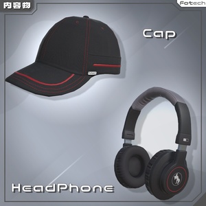 【3Dモデル】ヘッドフォン＆キャップ WH-GX1_Plus 缩略图 4