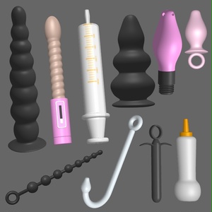 クリップスタジオ用　アナル責めグッツの3Dオブジェクト素材10点セット