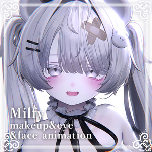 【ミルフィ-Milfy】Milfy makeup＆eye texture＆face Animation