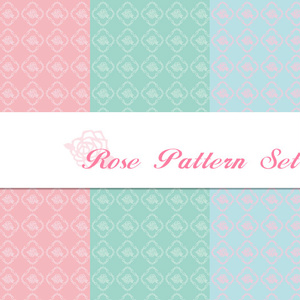 【イラスト素材】Photoshop　パターン 薔薇（バラ　Rose）