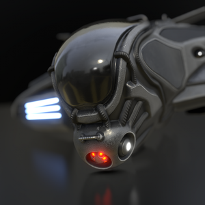 Blender 2.8 の銀河系宇宙船 Eevee 3D モデル 3D Model VRChat vrc