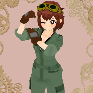 オリジナル３Dモデル　作留乃 オウカ