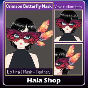 Crimson Butterfly Mask