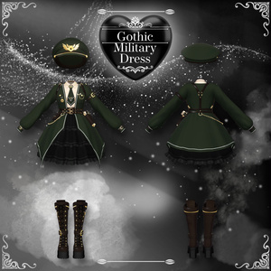 【MANUKA】 Gothic Millitary Dress 缩略图 6