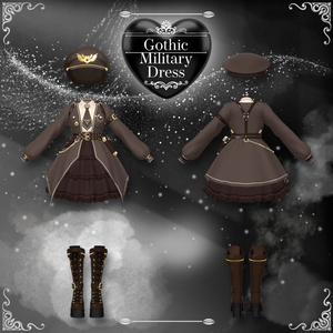 【MANUKA】 Gothic Millitary Dress 缩略图 4