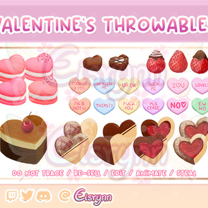 Valentine's day sweets - throwables