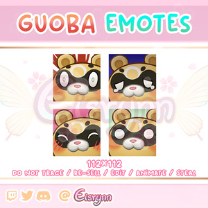 Guoba emotes pack