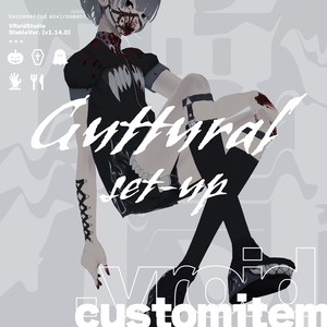 VRoid｜Halloween set-up guttural｜8item set