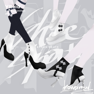shoespats | ピンヒール ウェッジソール タッセルヒール | #VRoid